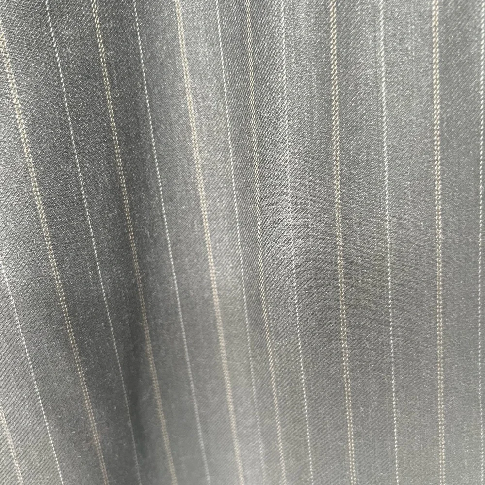 Armani Collezioni Black Wool‎ Pinstripe Men’s Two Button Suit Size 50S NWT